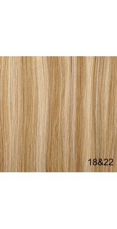 180 Gram 16" Hair Weave/Weft Colour #18&22 Beige Blonde and Light Blonde Mix (Extra Full Head)